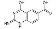 6-Quinazolinecarboxylicacid,2-amino-1,4-dihydro-4-oxo-(9CI) Structure