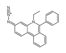 3-Azido-5-ethyl-6-phenylphenanthridinium结构式