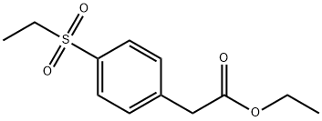 2-(4-(乙基磺酰基)苯基)乙酸乙酯结构式