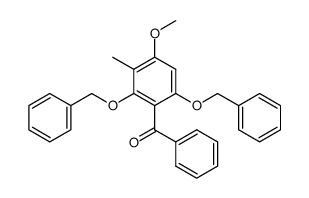 2,6-dibenzyloxy-3-methyl-4-methoxy-benzophenone结构式