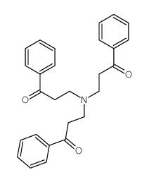 1-Propanone,3,3',3''-nitrilotris[1-phenyl- Structure