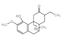7ξ-ethyl-4-hydroxy-3-methoxy-17-methyl-morphinan-6-one结构式
