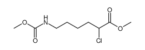 2-Chlor-6-(methoxycarbonylamino)hexansaeure-methylester Structure