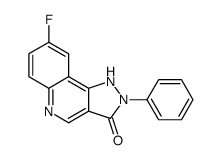 8-fluoro-2-phenyl-1H-pyrazolo[4,3-c]quinolin-3-one结构式
