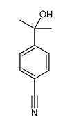 4-(2-hydroxypropan-2-yl)benzonitrile结构式