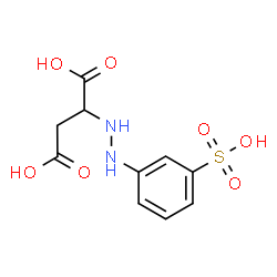 2-[2-(m-Sulfophenyl)hydrazino]succinic acid结构式