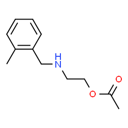 Ethanol, 2-[[(2-methylphenyl)methyl]amino]-, acetate (ester) (9CI)结构式