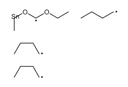 tributyl(diethoxymethyl)stannane Structure