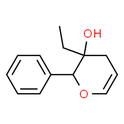 2H-Pyran-3-ol,3-ethyl-3,4-dihydro-2-phenyl-(9CI) Structure