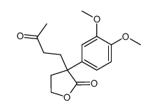 3-(3,4-dimethoxyphenyl)-3-(3-oxobutyl)dihydrofuran-2(3H)-one Structure