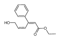 ethyl (2E,4Z)-6-hydroxy-3-phenylhexa-2,4-dienoate结构式