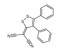 3-Dicyanmethylen-4,5-diphenyl-3H-1,2-dithiol结构式
