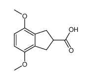 2,3-dihydro-4,7-dimethoxy-1H-indene-2-carboxylic acid结构式