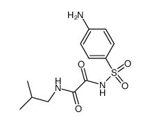 N1-((4-aminophenyl)sulfonyl)-N2-isobutyloxalamide结构式