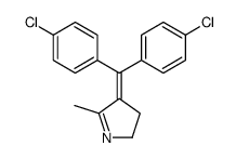 4-[bis(4-chlorophenyl)methylidene]-5-methyl-2,3-dihydropyrrole结构式
