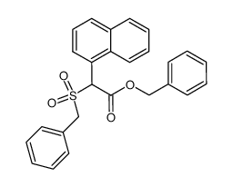 benzyl 2-(1-naphthyl)-2-benzylsulfonylacetate Structure
