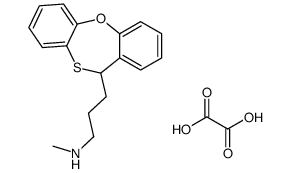 11-(3-Methylaminopropyl)-11H-dibenzo(b,f)-1,4-oxathiepin hydrogen oxal ate结构式