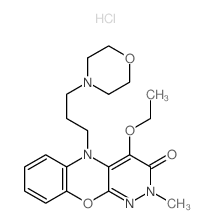 4-Ethoxy-2-methyl-5-(3-morpholin-4-ylpropyl)-2H-pyridazino[3,4-b][1,4]benzoxazin-3(5H)-one结构式