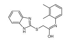 2-(1H-benzimidazol-2-ylsulfanyl)-N-(2,3-dimethylphenyl)acetamide结构式
