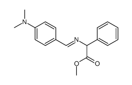 N-paradimethylaminobenzylidene phenylglycinate de methyle Structure