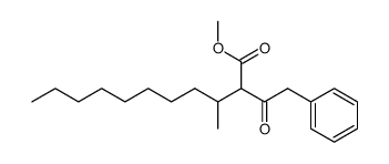 methyl 3-methyl-2-(2-phenylacetyl)undecanoate结构式