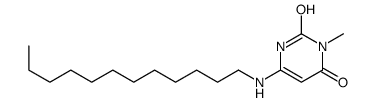 6-(dodecylamino)-3-methyl-1H-pyrimidine-2,4-dione结构式