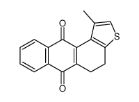 4,5,6,11-tetrahydro-1-methyl-6,11-dioxoanthra[2,1-b]thiophene结构式