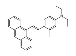 4-(2-anthracen-9-ylethenyl)-N,N-diethyl-3-methylaniline结构式
