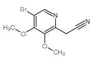 (5-BROMO-3,4-DIMETHOXY-PYRIDIN-2-YL)-ACETONITRILE structure