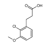 3-(2-Chloro-3-methoxyphenyl)propionic acid Structure