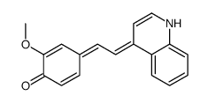 2-methoxy-4-[2-(1H-quinolin-4-ylidene)ethylidene]cyclohexa-2,5-dien-1-one结构式