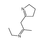 1-(3,4-dihydro-2H-pyrrol-5-yl)-N-ethylpropan-2-imine结构式