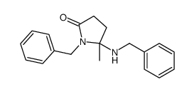 1-benzyl-5-(benzylamino)-5-methylpyrrolidin-2-one结构式