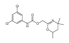 (3,5-Dichloro-phenyl)-carbamic acid 4,4,6-trimethyl-5,6-dihydro-4H-[1,3]oxazin-2-ylmethyl ester结构式