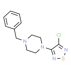 1-Benzyl-4-(4-chloro-[1,2,5]thiadiazol-3-yl)-piperazine structure