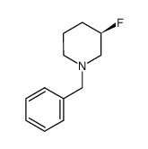 (R)-1-benzyl-3-fluoro-piperidine结构式