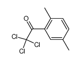 2,2,2-trichloro-1-(2,5-dimethyl-phenyl)-ethanone结构式