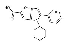 1-环己基-2-苯基-1H-噻吩并[2,3-d]咪唑-5-羧酸结构式