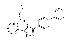 s-Triazolo(3,4-a)phthalazine, 3-(1,1'-biphenyl)-4-yl-6-ethoxy- Structure