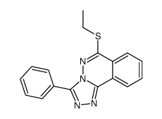 1,2,4-Triazolo(3,4-a)phthalazine, 6-(ethylthio)-3-phenyl-结构式