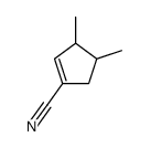 3,4-dimethylcyclopentene-1-carbonitrile结构式