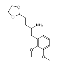 2-(3-Amino-4-(2,3-dimethoxyphenyl)-butyl)-1,3-dioxolan结构式