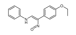 N-[2-(4-ethoxyphenyl)-2-nitrosoethenyl]aniline结构式