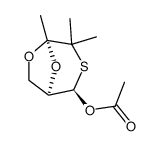 Acetic acid (1R,2R,5R)-4,4,5-trimethyl-6,8-dioxa-3-thia-bicyclo[3.2.1]oct-2-yl ester Structure