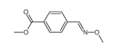 4-carbomethoxy-benzaldehyde O-methyl-trans-oxime结构式