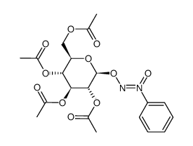 1-(2,3,4,6-tetra-O-acetyl-β-D-glucopyranosyloxy)-2-phenyldiazene-2-oxide Structure