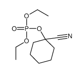 (1-cyanocyclohexyl) diethyl phosphate结构式