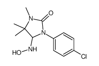 1-(4-chlorophenyl)-5-(hydroxyamino)-3,4,4-trimethylimidazolidin-2-one Structure