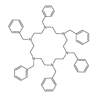 1,4,7,10,13,16-hexabenzyl-1,4,7,10,13,16-hexaazacyclooctadecane Structure