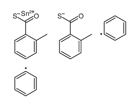 S-[(2-methylbenzoyl)sulfanyl-diphenylstannyl] 2-methylbenzenecarbothioate Structure